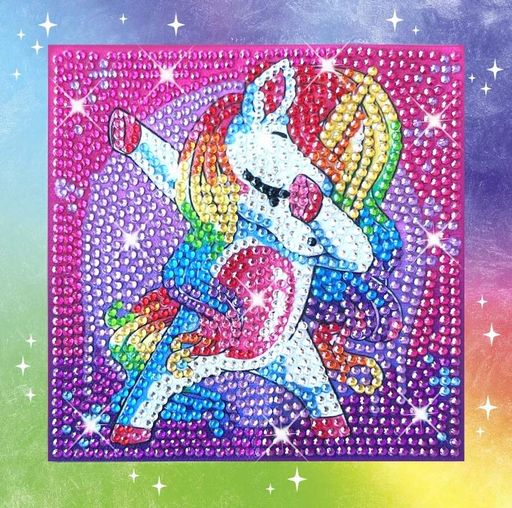 Набор для создания картины в рамке Diamondz Единорог со стразами CRAZE CL0184046 (2019248)