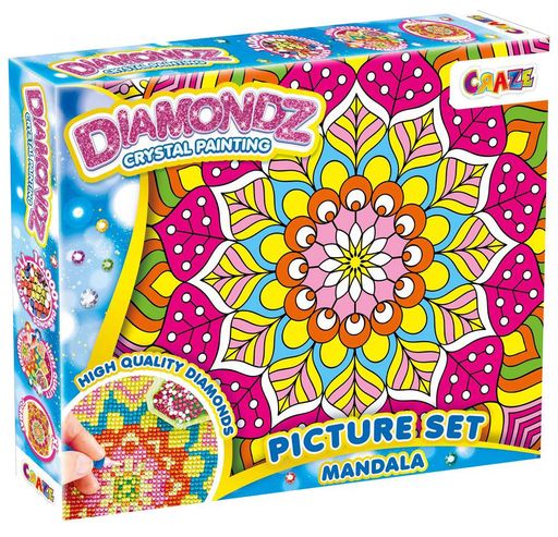 Набор для создания картины Diamondz Мандала со стразами. CRAZE CL0184049 (2019251)