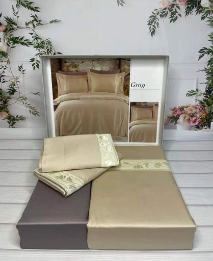 Постельное белье Gray Сатин Премиум Romeo Home CL0185138 (2019288)
