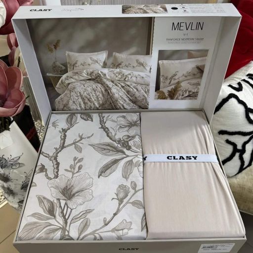 Постельное белье Melvin V1 Bej Ранфорс Clasy CL0185374 (2019521)