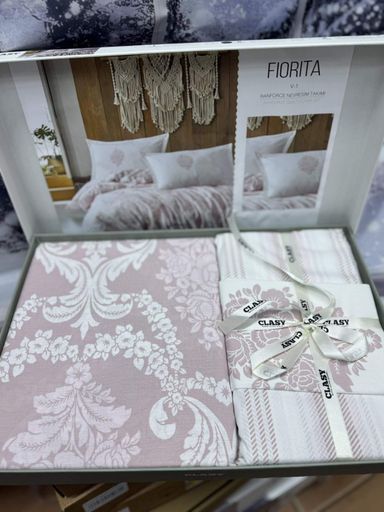 Постельное белье Fiorita V1 Pembe Ранфорс Clasy CL0185391 (2019590)