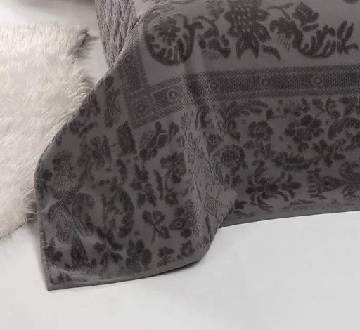 Велюровое покрывало Odesa Grey 200×220 см Belizza CL0185540 (2019609)
