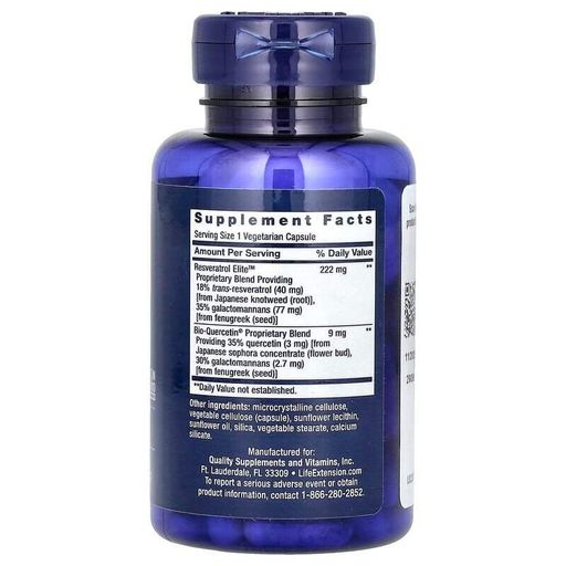 Аминокислота Resveratrol Elite, 30 вегакапсул Life Extension CL0187283 (2019642)