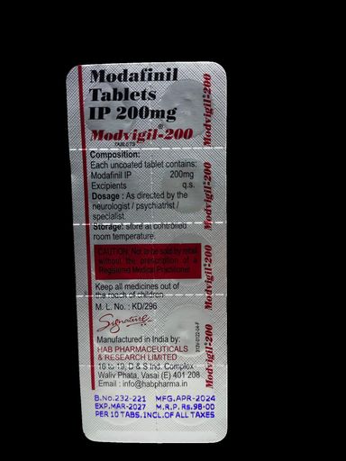 HUB Pharma Modvigil 200 мг 10 таб (блистер) (2019701)