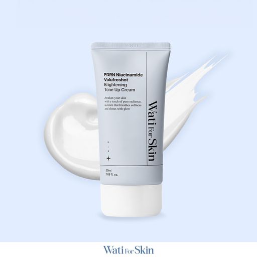 Осветляющий тонирующий крем для лица Wati For Skin PDRN Niacinamide Volufroshot Brightening Tone Up Cream, 50 мл