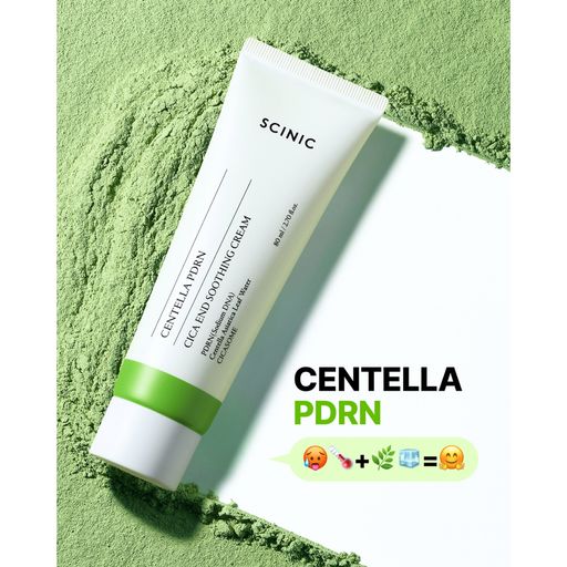 Успокаивающий крем для лица Scinic Centella PDRN Cica End Soothing Cream, 80 мл