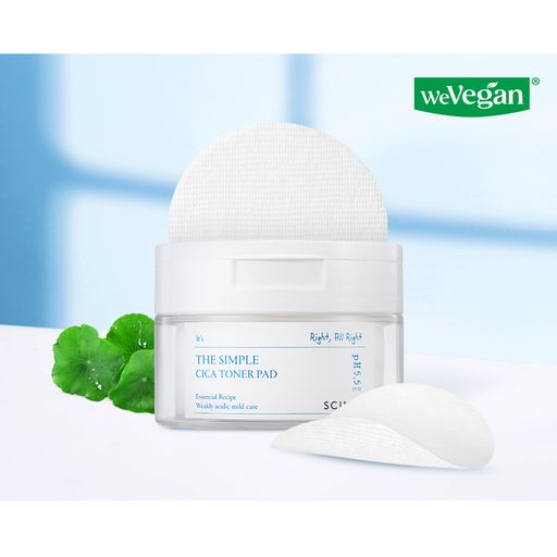 Тонер-пади для лица Scinic The Simple Cica Toner Pad, 60 шт