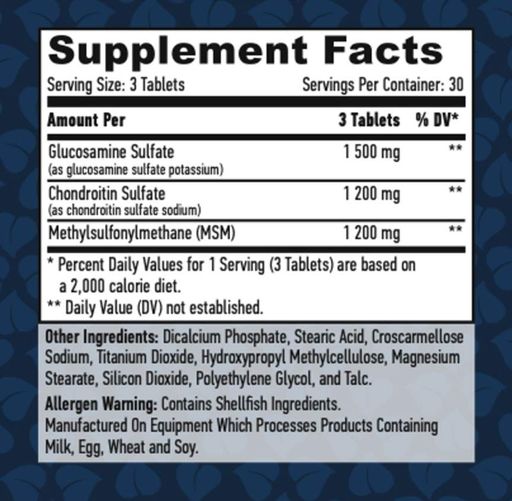 Haya Labs Glucosamine Chondroitin and MSM Ultimate 90 таб (2019898)