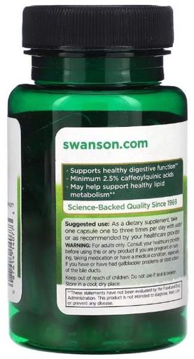 Swanson Artichoke Extract 250 мг 60 капс (2019958)