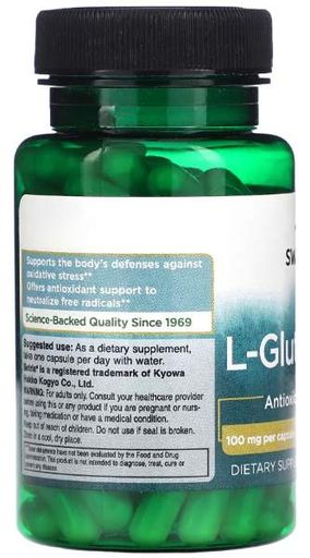 Swanson L-Glutathione 100 мг 100 капсул (2019989)
