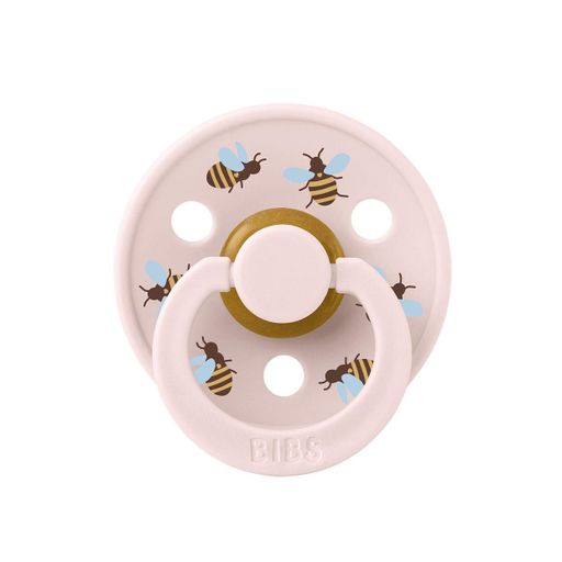 Соска пустушка Studio Colour 0-6 міс Latex Round (кругла) Bumblebee Friends – Petal (2020211)