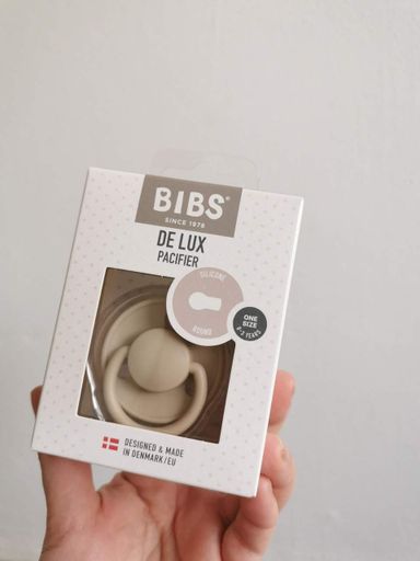 Соска пустышка Bibs De Lux Silicone Vanilla 0-36 мес силиконовая (2020217)
