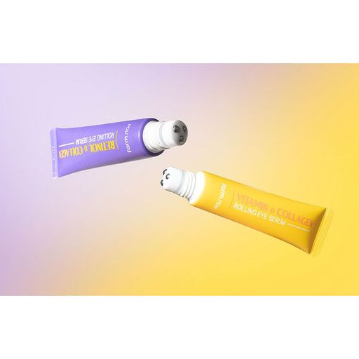 Набір для шкіри навколо очей FarmStay Rolling Eye Serum Duo Set (сироватка-ролер Retinol, 25 мл + сироватка-ролер Vitamin, 25 мл)