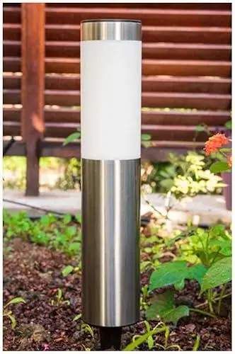 Светильники для газона Warm Solar Pillar Light / Светодиодный светильник на солнечной батарее / Уличные фонари-столбики Solar 2 шт (2020362)