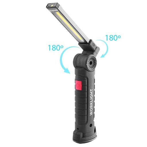 Аккумуляторный фонарь лампа светильник WORKLIGHT W-52 складной (от USB/с МАГНИТОМ/с КРЮЧКОМ) (2020368)