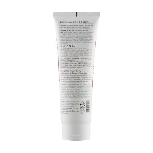 Пінка для вмивання Tony Moly Fresh To Go Pomegranate Foam Cleanser з гранатом, 170 мл