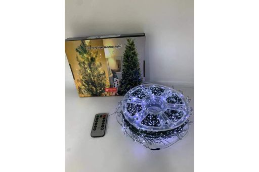 Гирлянда Роса на катушке фейерверк - мишура от USB, 20м, 600LED + пульт Белый (2020437)