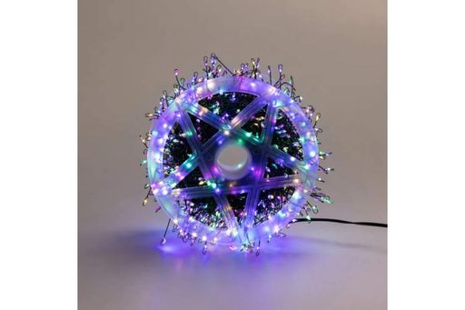 Гирлянда Роса на катушке фейерверк - мишура от USB, 50м, 1500LED + пульт Мультик (2020462)