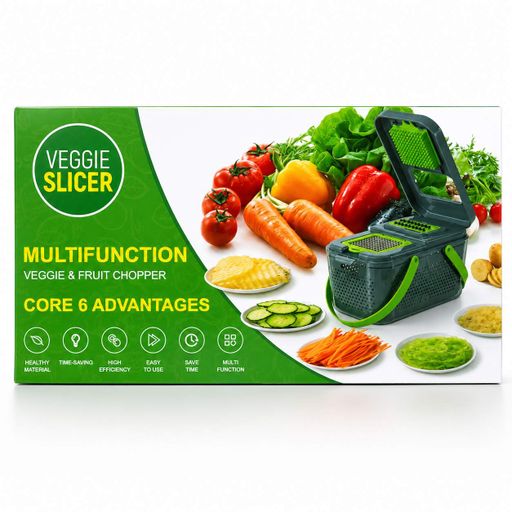 Овощерезка Мультислайсер vegetable cutter / Мультислайсер для овощей и фруктов / Механический ручной измельчитель (2020468)