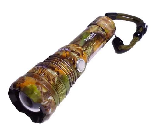 Ручной аккумуляторный фонарик с боковым диодом Power style MX-915M-COB камуфляжный расцветка (2020534)