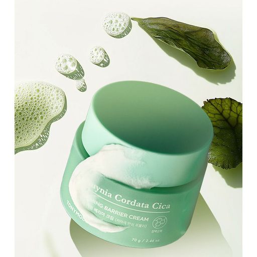 Защитный крем для лица Tony Moly Houttuynia Cordata Cica Quick Calming Barrier Cream с хаутюнией и центеллой, 70 г