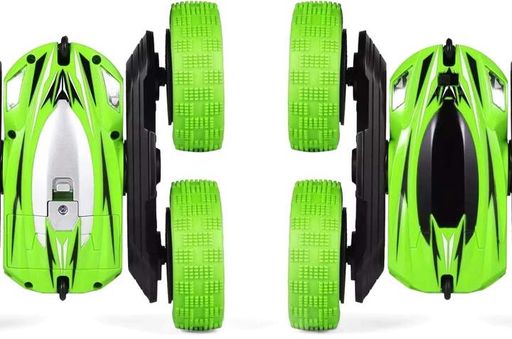 Машинка перевертыш вездеход трюковая на радиоуправлении Ydjia Stunt Car D828 Green (2020658)