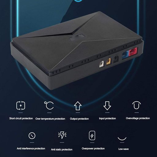 Мини-ИБП Andowl Q-UP900X1 – бесперебойник 10000 mAh для Wi-Fi роутера, модема, IP-камер и LED-освещения (2020663)