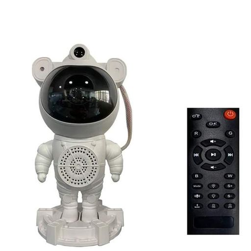 Ночник проектор звездного неба Астронавт с Bluetooth колонкой Sky Star Astronaut Bambi ZZ-202 (2020665)