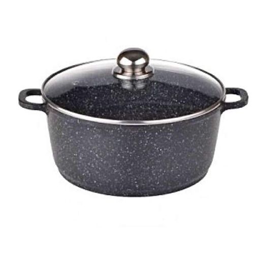 Кастрюля казан с крышкой Benson BN-297 из литого алюминия и мраморным антипригарным покрытием объемом 1.5 л. (2020670)