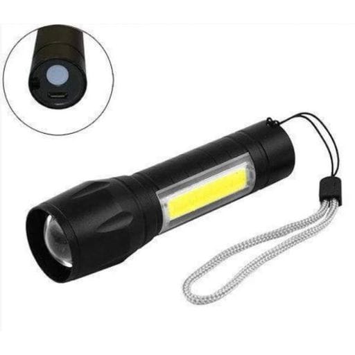 Светодиодный фонарик Bailong Police COB USB BL-511 BL-515 BL-513 в пластиковом чехле (2020672)