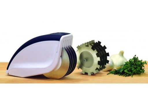 Нож для нарезки 3 в 1 Rolling Mincer w-53 и Tenderizer с чесночным прессом овощерезка (2020677)