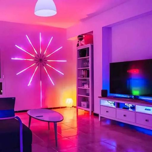 Светодиодная RGB лента Фейерверк с пультом и Bluetooth от USB, 5V 213 LED (2020749)