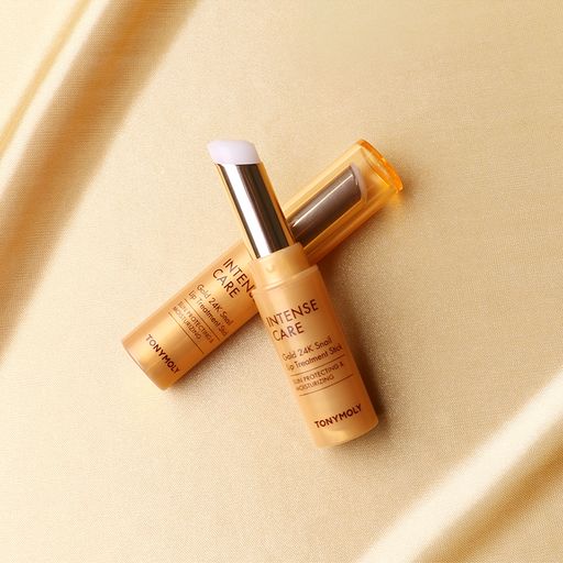 Бальзам для губ Tony Moly Intense Care Gold 24K Snail Lip Treatment Stick з муцином равлика, 3.5 г