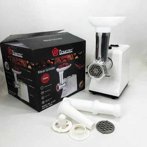 Мясорубка электрическая domotec r3391 2000w, мощная компактная мясорубка для дома, мясорубка 3 в 1 (2020889)