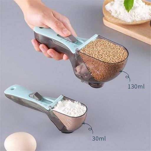 Регульовані пластикові мірні ложки 2 штуки Adjustable measuring spoon (2020941)