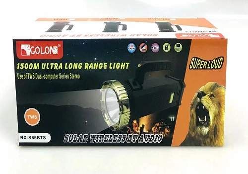 Фонарь GOLON RX-S66BTS с радио и солнечной панелью (2020962)