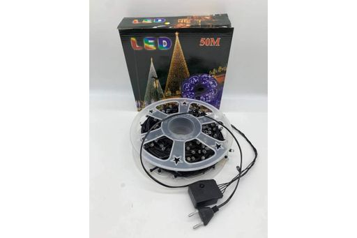 Гирлянда нить на катушке, от сети, 50м, 240LED, теплый белый/ Светодиодная LED гирлянда на елку (2020972)
