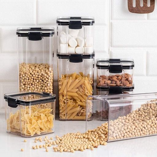 Органайзер для сыпучих Food Storage Container 6 Контейнеров | Набор пластиковых контейнеров для круп (2021095)