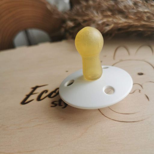 Соска Bibs De Lux round 6-18 мес latex Ivory (2021191)