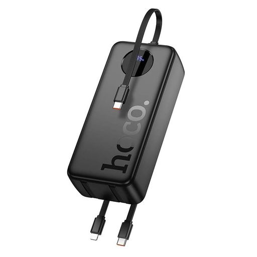 Внешний аккумулятор HOCO J132B Sabio 22.5W+PD20W fully compatible power bank with 3 cables(30000mAh) Black (2021436)