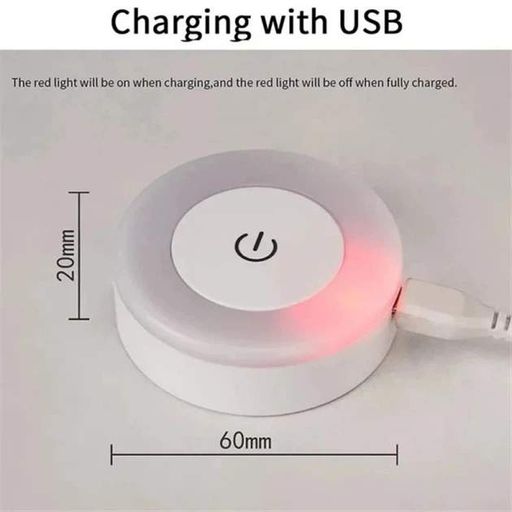 Лампа светильник ночник LED SK / Сенсорный переключатель MicroUSB Белый (2021440)