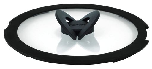 Кришка Tefal Ingenio 22см, скло, силікон, прозоро-чорний (2021445)