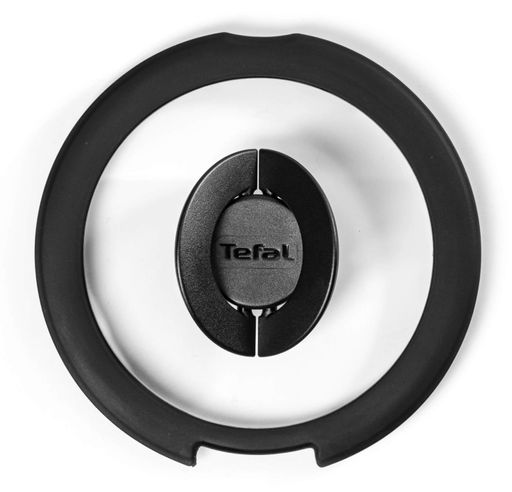 Кришка Tefal Ingenio 22см, скло, силікон, прозоро-чорний (2021445)