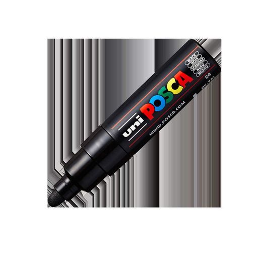 Маркер UNI Posca PC-7M 4.5-5.5мм Черный (PC-7M BLACK) (2021725)