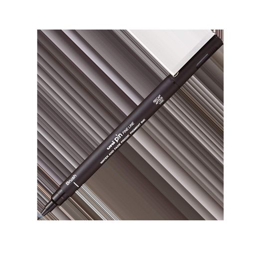 Лайнер браш Uni PIN Brush Fine Line чорний (PINBR-200(S) BLACK) (2021733)