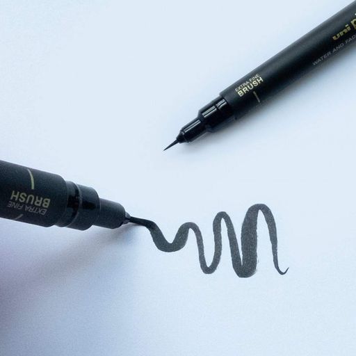 Лайнер браш Uni PIN Extra Fine Brush черный (PINBR-500EF(S)BLACK) (2021744)