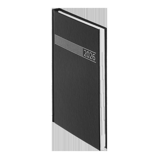 Ежедневник датированный 2026 Buromax Time A5 из бумвинила 320 страниц Черный (BM.21168-01) (2021785)