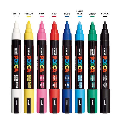 Набор маркеров UNI Posca PC-3M 0.9-1.3мм 8шт (PC-3M 8C) (2021832)