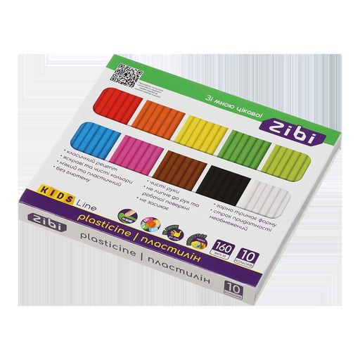 Пластилин 10 цветов ZiBi 160г (ZB.6273) (2022053)