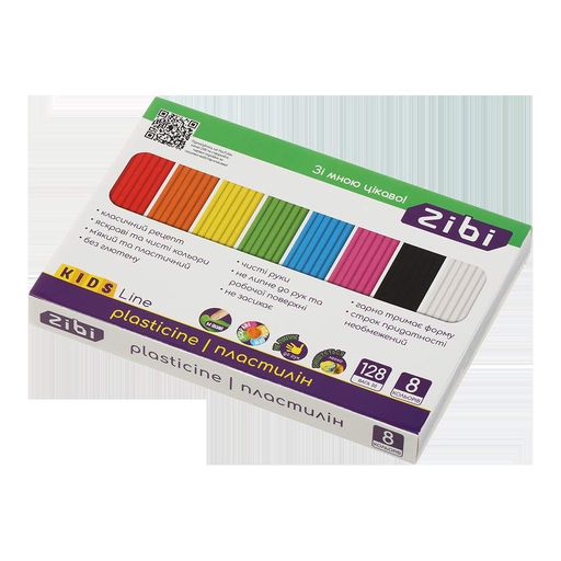 Пластилин 8 цветов ZiBi 128г (ZB.6272) (2022062)